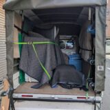 家電の積込み例（冷蔵庫・洗濯機など）を丁寧に固定