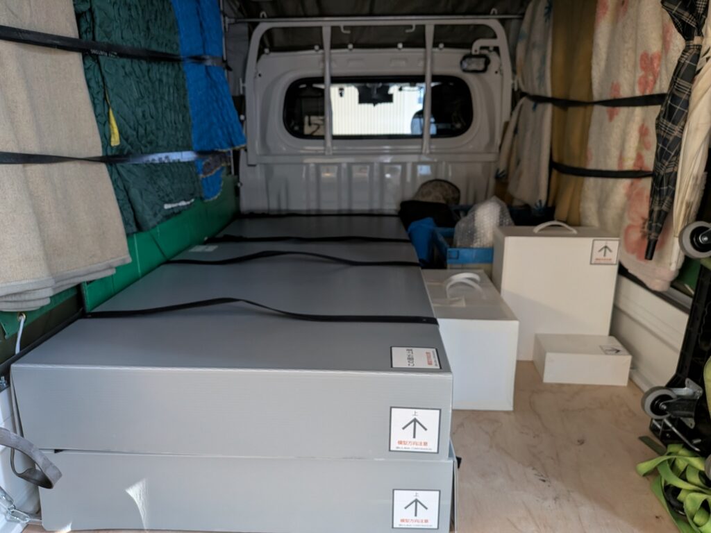 2月10日の建築模型の積載状況