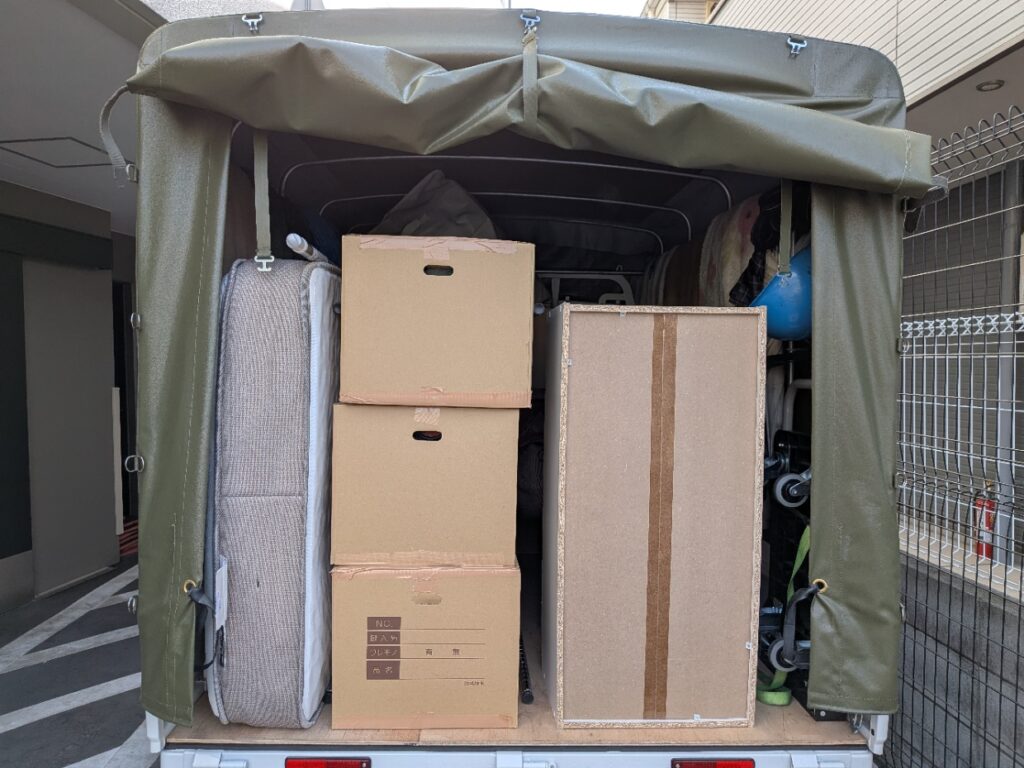 学生専用マンションからの積込み例