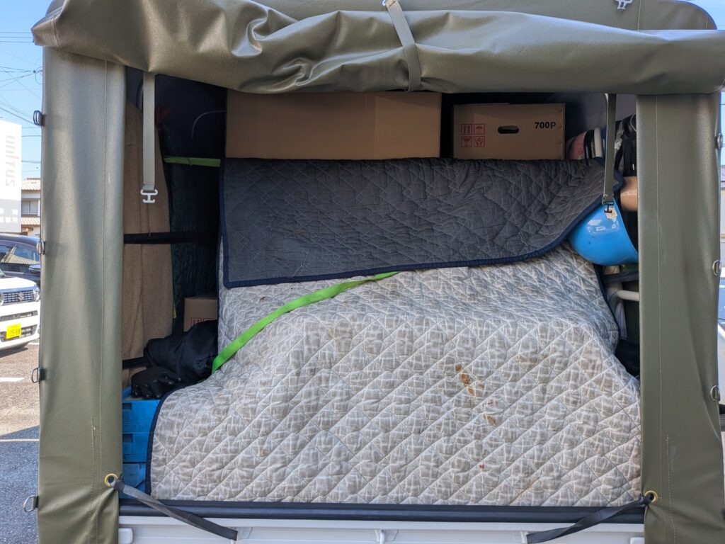 積込み後の荷台の様子