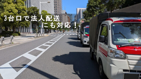 署名配送の第2弾｜文京区から衆議院会館へ3台口で対応した配送事例