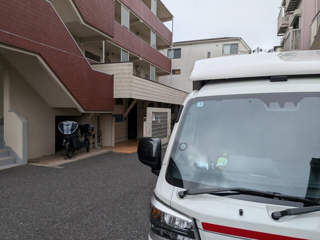 荷物を移動した板橋区内の1階トランクルーム